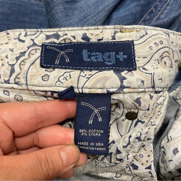 TAG + Premium Denim Jeans Flare legs Size 28 EUC Y2K Fashion - Picture 12 of 13